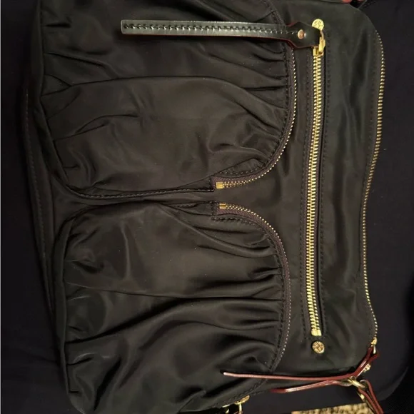 MZ Wallace Black Crossbody Bag with Gold Zippers - Picture 3 of 8